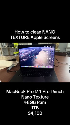 Cleaning Apple MacBook Pro Nano Texture Screen