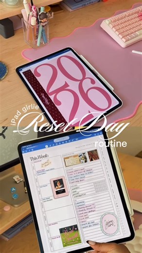 Chantal | Digital Planner | reset day iPad routine 💌✨🧚☕️👩🏻‍💻 #digitalplanner #ipadpro #goodnotes | Instagram