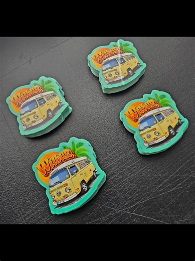 Glossy Diecut Vinyl Stickers for Vintage VW Lovers