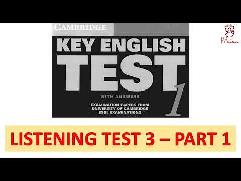 Cambridge KET 1 - Listening Test 3 Part 1 - with transcript