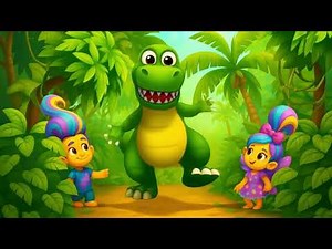 🦖 Dinosaur Dance Song for Kids | Fun Dino Dance, T-Rex, Triceratops, Pterodactyl | Nursery Rhymes