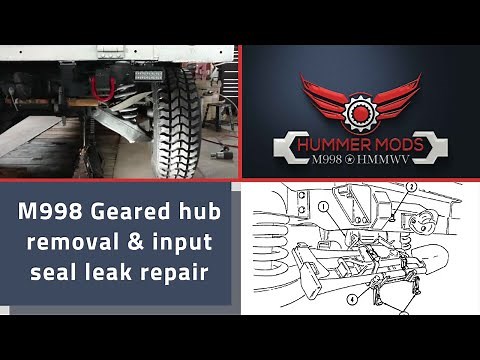 M998 HMMWV Geared Hub Removal & Install Input seal 29940 2106, 5590745, 535106 60 T55510 Leak fix