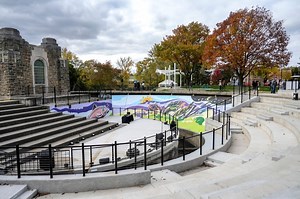 Officials unveil new $3.6 million Fish Ladder Music Park in Lansing