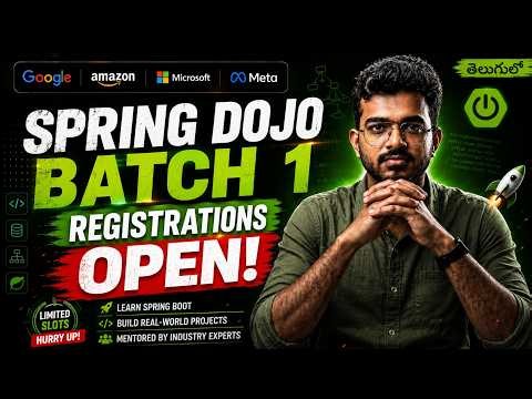 Spring Boot DOJO - Batch1 | Build Your First Full-Stack Project
