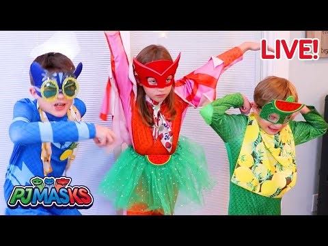 🔴 LIVE 24/7! PJ Masks in real life 🔴 | Pretend play superheroes | PJ Masks Official | #live