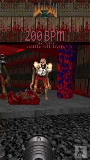 Doom 2 - 200 BPM - #doom #doom2 #games #retrogaming #doomwads #gameshorts #gameplay #secrets