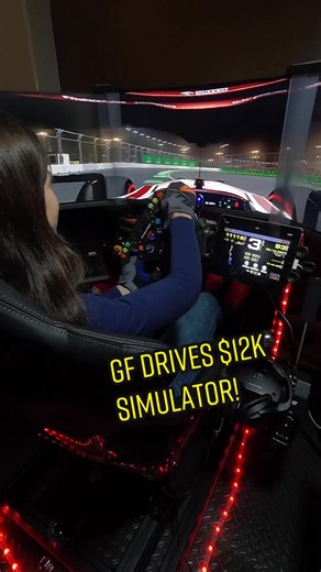 Girlfriend Takes Over Racing Simulator | Funny F1 Sim Racing Videos