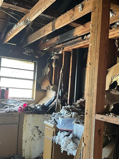 House fire leaves 1 person with injuries, 2 displaced