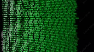 Moving Computer Codes on a monitor