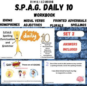 Daily 10: Spelling, Punctuation, and Grammar Activities (Set 2)