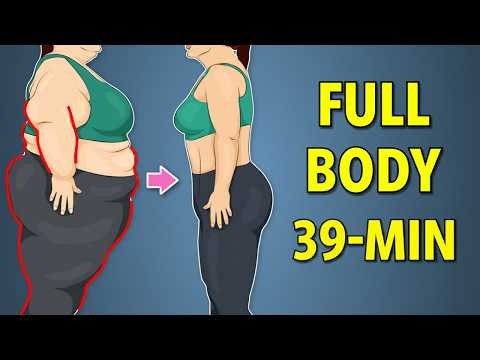 39-Minute Weight Loss Workout - Full Body Exercises and Stretches