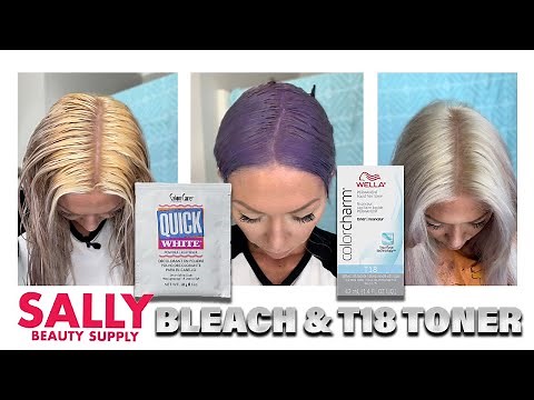 sally's quick white bleach & wella T18 toner