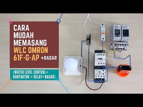 CARA MEMASANG WLC OMRON 61F-G-AP + RADAR (Input Tegangan 220V)