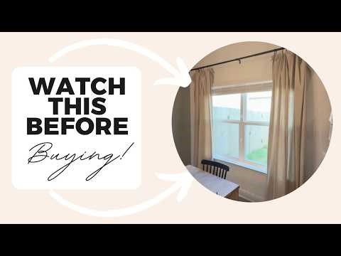 Untraditional review for these drop clothes turned curtains!