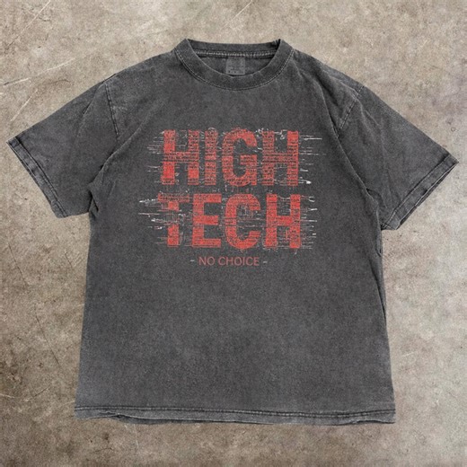 Cyberpunk High Tech No Choice T-shirt Comfort Colors | Retro Dyed, Tech Graphic Tee, Cyberpunk, Futuristic, Retro Dyed, Tech Shirt Oversized - Etsy