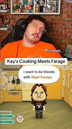 Kay’s Cooking Meets Farage in Tomodachi Life