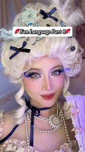 2.1K views · 25 reactions | Let’s bring back the fan language #fanlanguage #giannastardust #rococomakeup #marieantoinette | Gianna Stardustt | Facebook