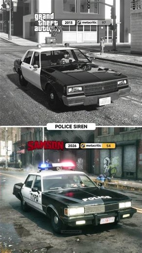 Police Siren – Samson (2026) vs. GTA 5 (2013)