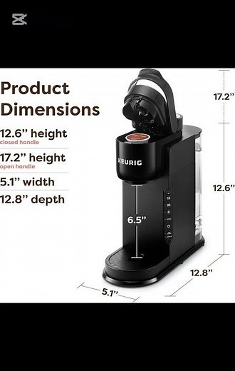 Keurig K-Express Single Serve K-Cup Pod Coffee Maker, 3 Brew Sizes, Strong Button Feature