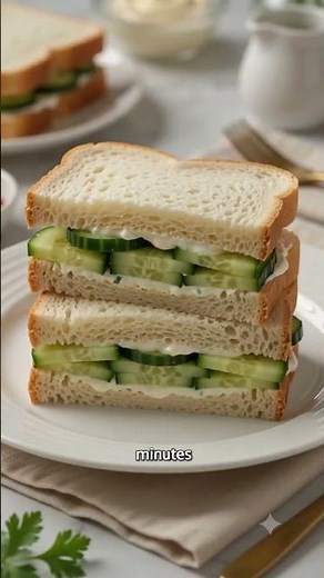 Cucumber Sandwiches – The Ultimate Fresh & Creamy Tea-Time Delight! 🥒 #easyrecipes #recipe