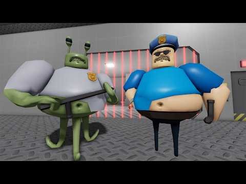 BARRY'S PRISON RUN! ALIEN BASE HARD MODE - Use All Items All Morphs Unlocked !!