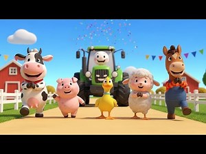 Happy Farm Animals Parade 🐮🎉 | Fun Kids Song & Story | Cute Farm Animation