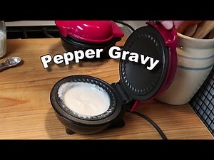Pepper Gravy In Mini Pie Maker