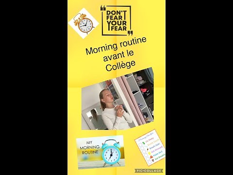 morning routine avant le collège