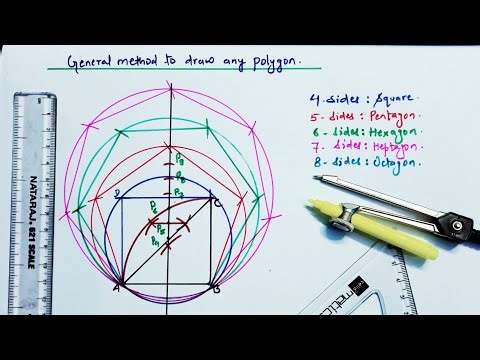 how to draw all polygons / draw all polygons / general method for drawing any polygon #a24maths