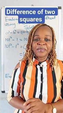 Difference of two squares #maths #education