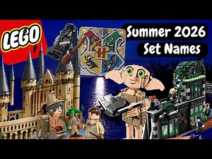 Leaked LEGO Harry Potter Summer 2026 Set List Names: Hogwarts Castle: East Wing... #lego