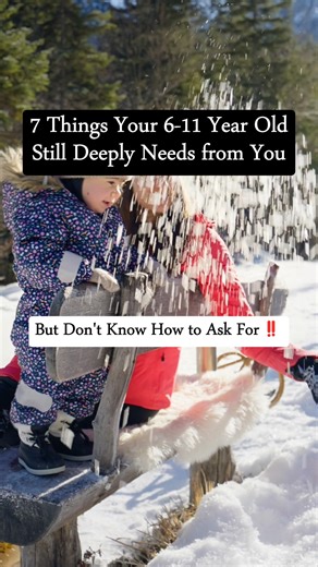 Positive Parenting | Calm Parenting | happy family on Instagram: "My oldest is 8 — right in that in-between stage. No longer a little child, not quite a preteen yet. She’s becoming more independent. More opinionated. More aware of the world around her. And while she rarely says it out loud, I see it clearly… in her behavior, in her tone, in the way she moves through her day. What she still needs from me hasn’t changed: 💛 safety 💛 patience 💛 guidance without pressure 💛 connection without cont