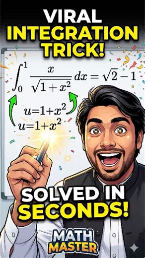 Viral Integration Trick: Solved in Seconds! 🧮 #maths #mathmagic #mathtricks