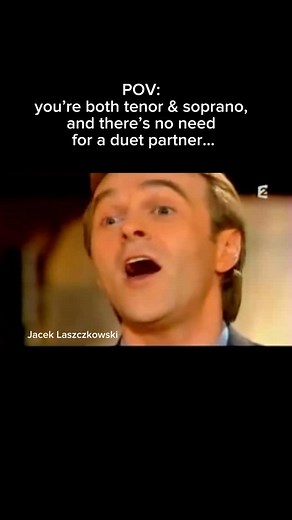 KSENIA | PIANIST & SINGER on Instagram: "More classical music: @kseniareisinger Jacek Laszczkowski is a Polish singer known for his exceptionally rare vocal ability: he performs both as a tenor and a male soprano. 🎵„Libiamo ne’ lieti calici“ from La Traviata by G. Verdi #jaceklaszczkowski #malesoprano #contratenor #traviata"