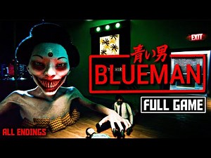 BLUEMAN | Working as an Intern in a Hellish Corporation | All Endings Full Game No Commentary