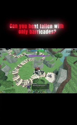 Can The you beat fallen mode with only barricades #roblox #tds #towerdefense