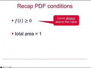 AQA Statistics: Continuous random variables 5-1