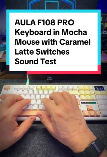 AULA F108 PRO Keyboard Sound Test: Mocha Mouse Edition