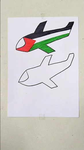 Saya menggambar bendera negara Arab 🇵🇸 menggambar bendera Palestina #palestine #arabic