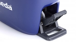 Vileda Turbo EasyWring & Clean Floor Mop Complete Set, Mop and Bucket with Power Spinner, Blue