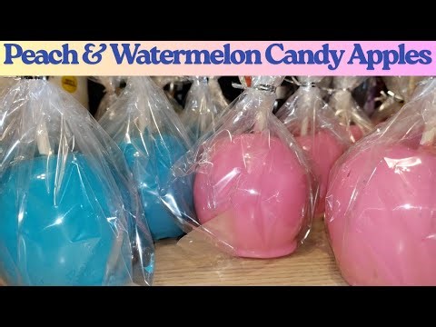 How I Make Candy Apples / Peach Pink & Watermelon Blue Edition