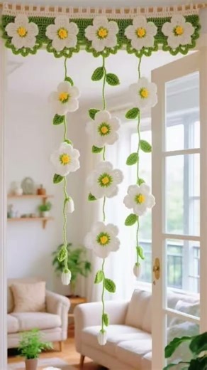 POV: You Fell in Love with a Crochet Curtain 💕🧶 #shorts #diy #trending #viral #shiny