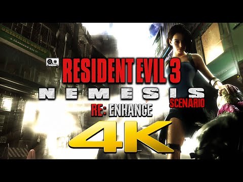 RESIDENT EVIL 3: NEMESIS SCENARIO | RE: ENHANCE HD MOD | Full Game Longplay No Commentary | 4K 60fps