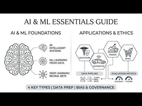 AI & ML Essentials: A Complete Guide to Basics, Types, and Applications | Demystifying AI ML