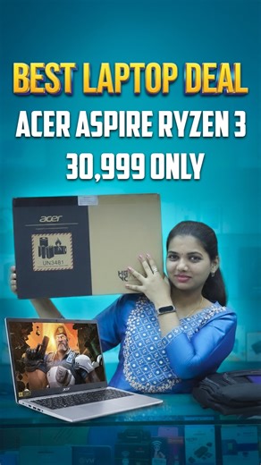FT Digital Computer on Instagram: "Acer Ryzen 3 Laptop Deal You Can’t Ignore 😱 Looking for a budget laptop for students & office work? The Acer Aspire laptop with AMD Ryzen 3 offers smooth performance with 8GB RAM and 512GB SSD. ✔ AMD Ryzen 3 processor ✔ 8GB RAM | 512GB SSD ✔ 15.6 inch HD display ✔ Windows 11 OS ✔ Pure Silver color ✔ 1 Year Service Warranty 💰 Price: ₹30,999 only Perfect for online classes, office work, browsing & daily use. 📞 8799939992 📍 No: 70/55, East Coast Road, Near RTO