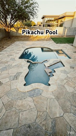 Built a Pikachu Pool ⚡ #Shorts
