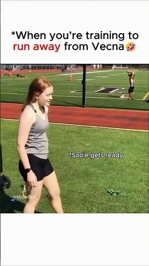 When you’re training to run away from Vecna #sadiesink