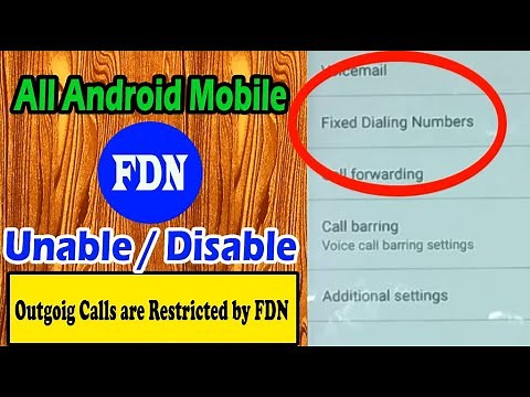 Outgoing Calls are Restricted by FDN, Fixed Dialing Number Only, Operation is Restricted to fixed