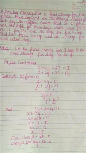 EX 3.3 Full Solve 🚀 | Class 10 Maths#study #shorts #maths #class10th #trending #viral