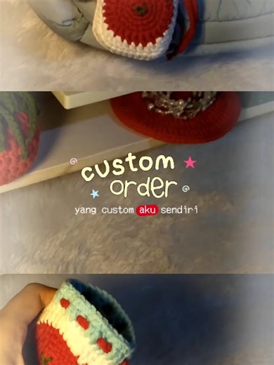 custom order spesial🫣 🍊noolystuffs di sh0pee #crochet #pouch #keychain #smallbusiness #creatorsearchinsights